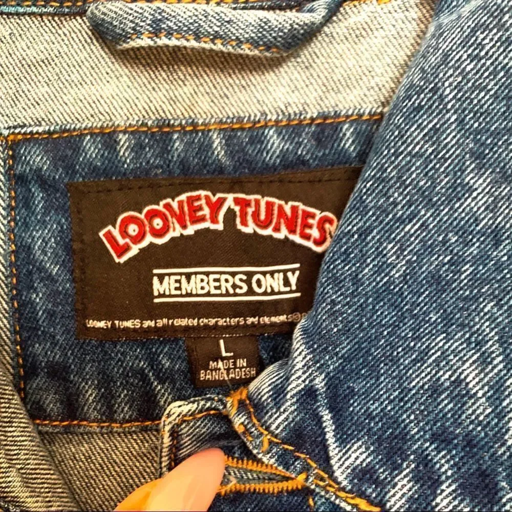 Members Only Space Jam A New Legacy Denim Jacket